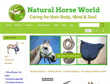 Tablet Screenshot of naturalhorseworldstore.com